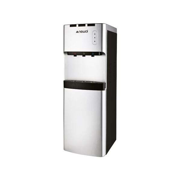 Water Cooler with Refrigerator - Silver